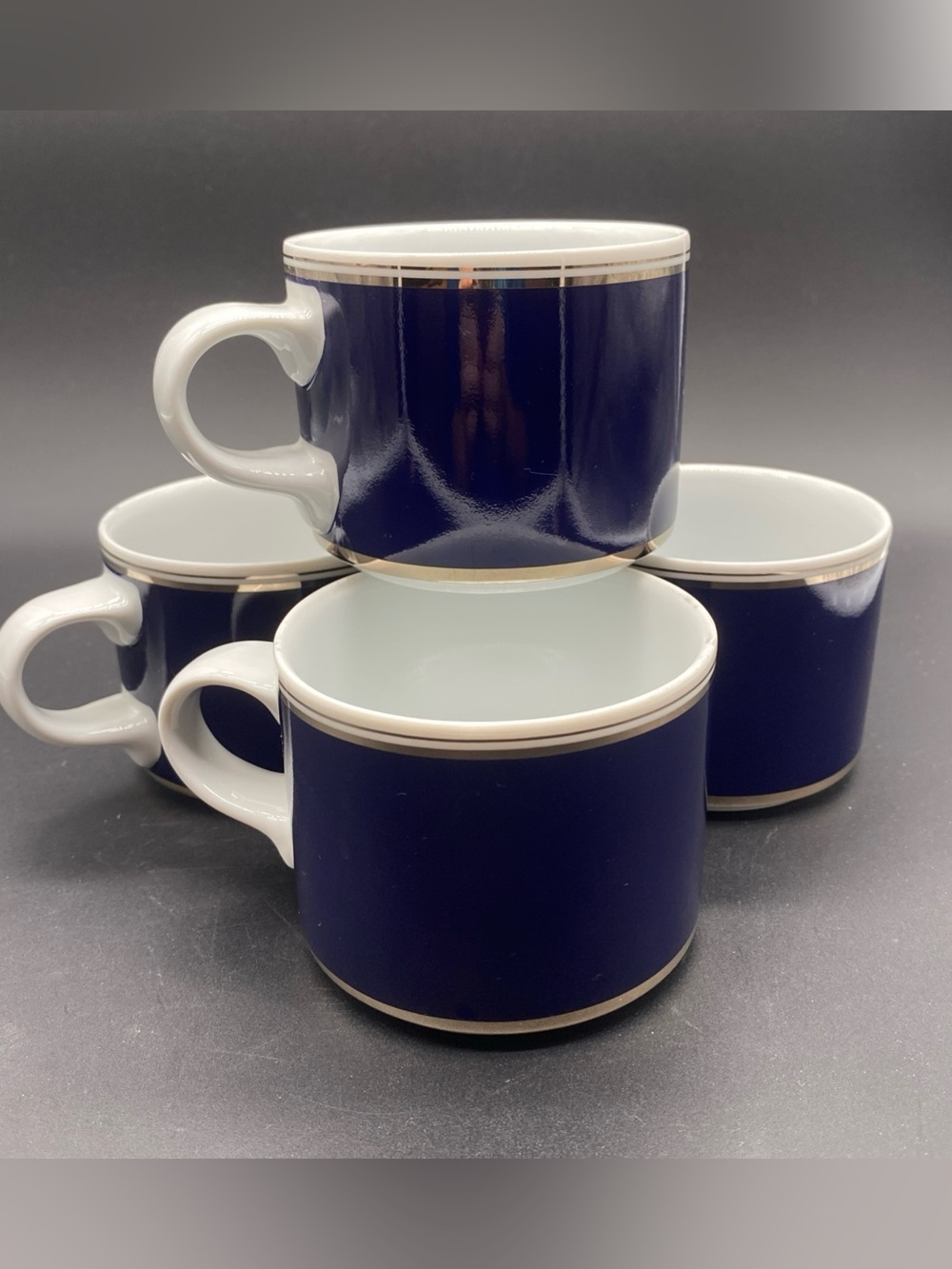 Dansk cups - Set of 4- Fortissimo pattern